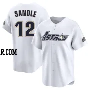 Michael Sandle Men's Houston Astros White Limited Throwback Cooperstown Collection Jersey