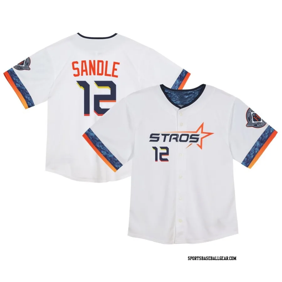 Michael Sandle Toddler Houston Astros White Limited 2025 City Connect Jersey