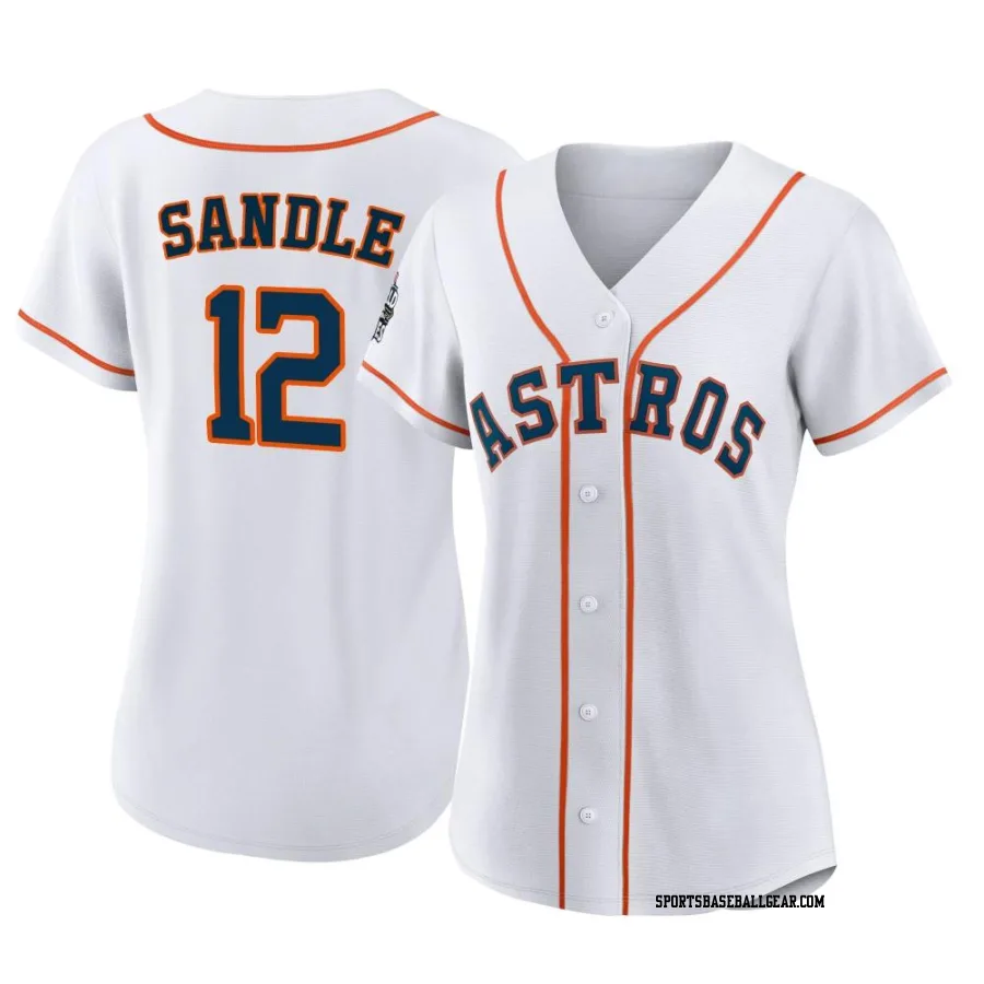 Michael Sandle Women's Houston Astros White Authentic 2022 World Series Home Jersey