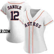 Michael Sandle Women's Houston Astros White Authentic Home Jersey