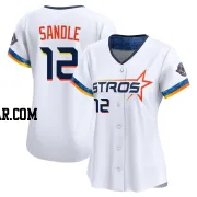 Michael Sandle Women's Houston Astros White Limited 2025 City Connect Jersey