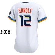 Michael Sandle Women's Houston Astros White Limited 2025 City Connect Jersey