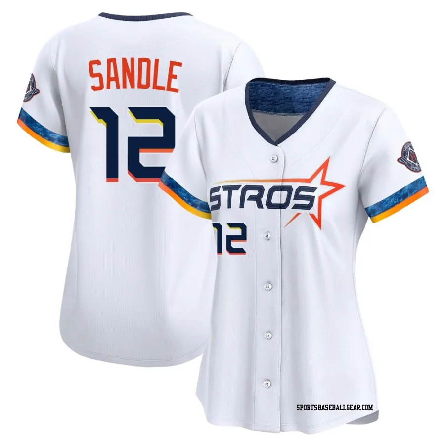 Michael Sandle Women's Houston Astros White Limited 2025 City Connect Jersey