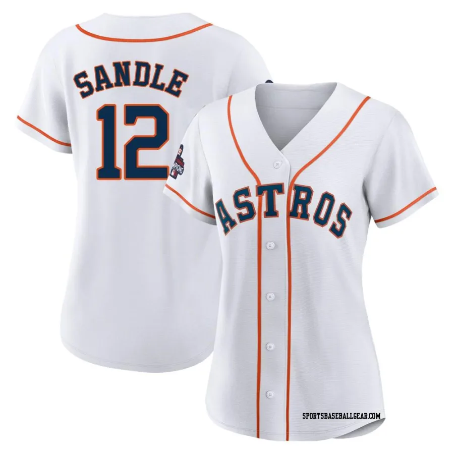 Michael Sandle Women's Houston Astros White Replica 2022 World Series Champions Home Jersey