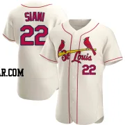 Michael Siani Men's St. Louis Cardinals Cream Authentic Alternate Jersey