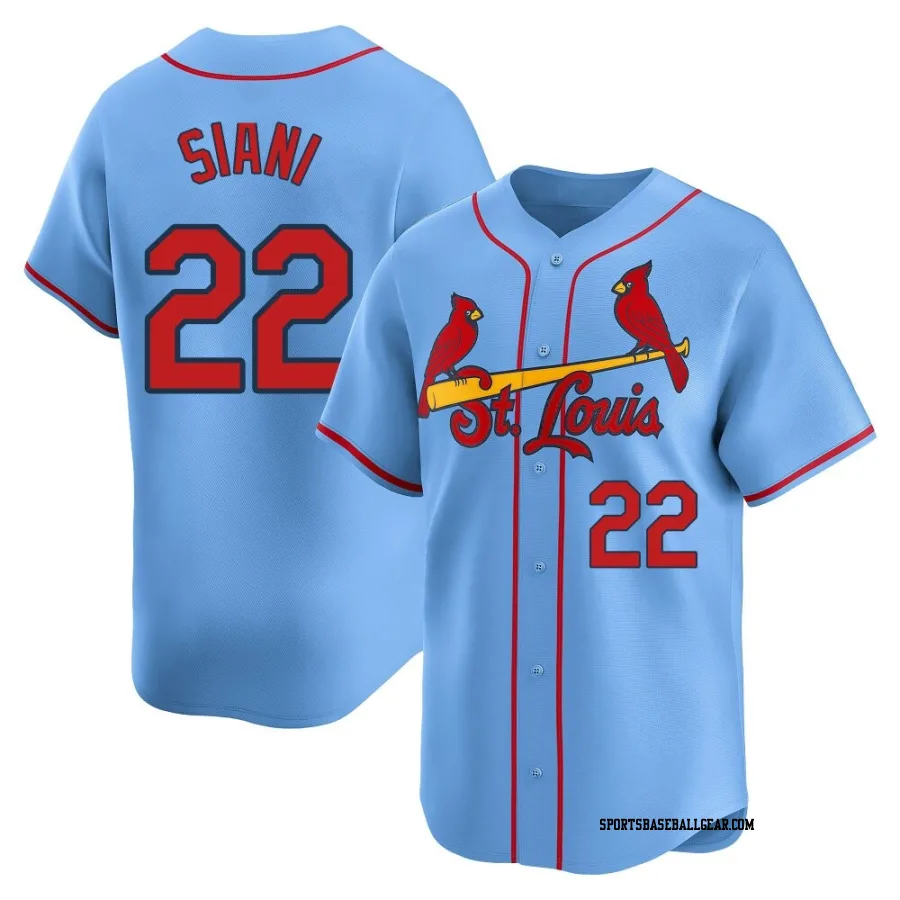 Michael Siani Men's St. Louis Cardinals Light Blue Limited Alternate Jersey