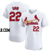 Michael Siani Men's St. Louis Cardinals White Elite Home Jersey