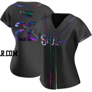 Michael Siani Women's St. Louis Cardinals Black Holographic Replica Alternate Jersey