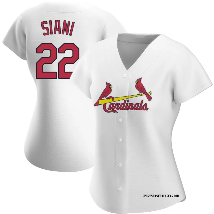 Michael Siani Women's St. Louis Cardinals White Authentic Home Jersey