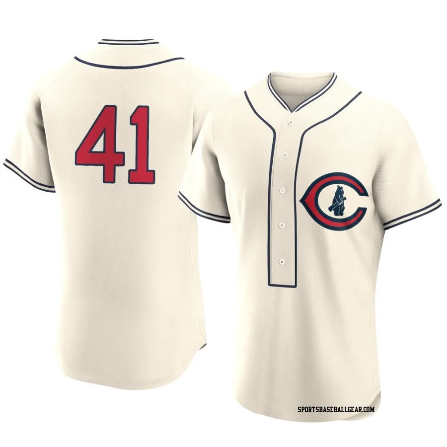 Michael Soroka Men's Chicago Cubs Cream Authentic 2022 Field Of Dreams Jersey