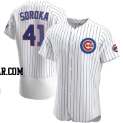 Michael Soroka Men's Chicago Cubs White Authentic Home Jersey