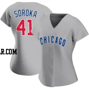 Michael Soroka Women's Chicago Cubs Gray Replica Road Jersey