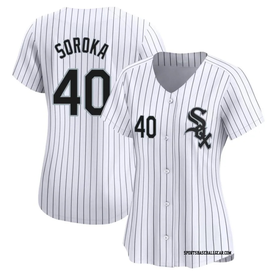 Michael Soroka Women's Chicago White Sox White Limited Home Jersey