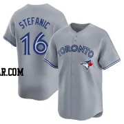 Michael Stefanic Men's Toronto Blue Jays Gray Limited Away Jersey