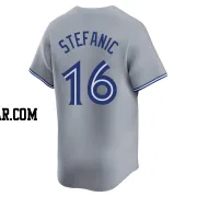 Michael Stefanic Men's Toronto Blue Jays Gray Limited Away Jersey