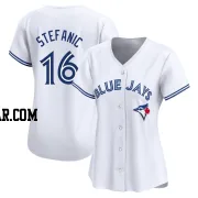 Michael Stefanic Women's Toronto Blue Jays White Limited Home Jersey