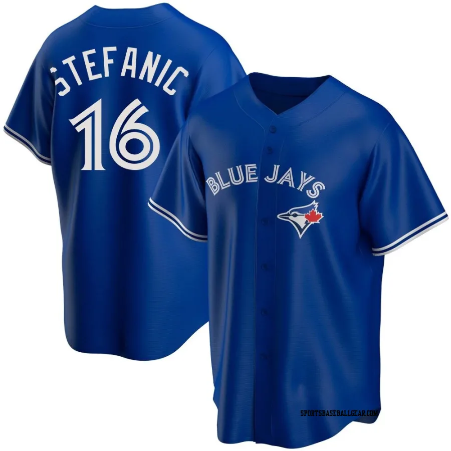 Michael Stefanic Youth Toronto Blue Jays Royal Replica Alternate Jersey