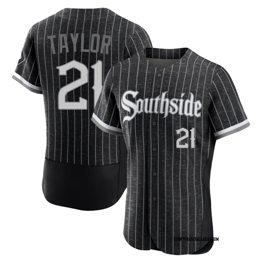 Michael Taylor Men's Chicago White Sox Black Authentic 2021 City Connect Jersey