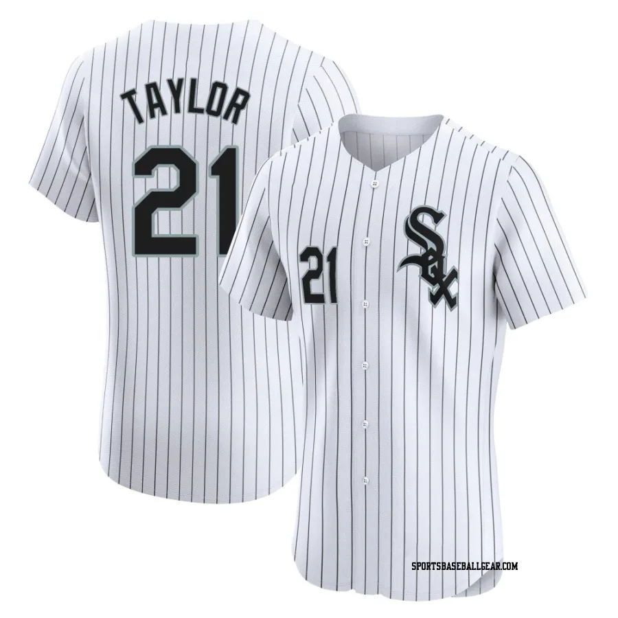 Michael Taylor Men's Chicago White Sox White Elite Home Jersey