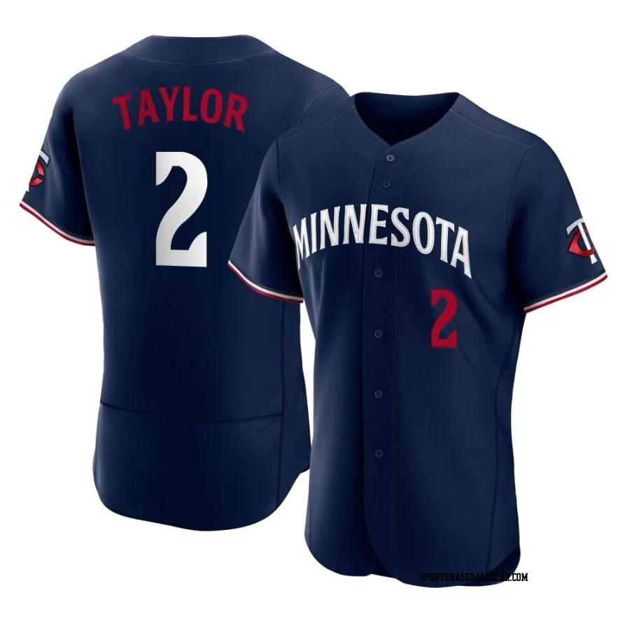 Michael Taylor Men's Minnesota Twins Navy Authentic Alternate Jersey