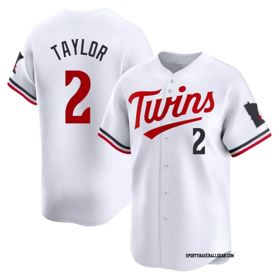 Michael Taylor Men's Minnesota Twins White Limited Home Jersey