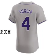 Michael Toglia Men's Colorado Rockies Gray Elite Road Jersey