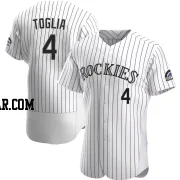 Michael Toglia Men's Colorado Rockies White Authentic Home Jersey