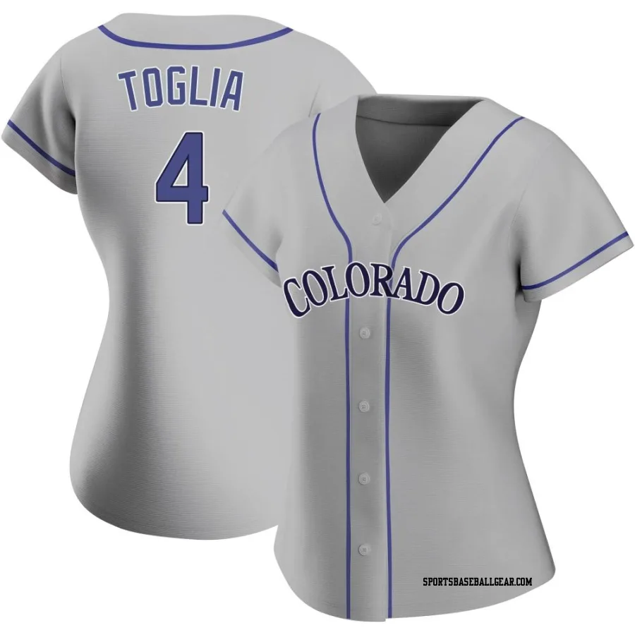 Michael Toglia Women's Colorado Rockies Gray Replica Road Jersey