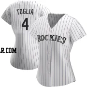 Michael Toglia Women's Colorado Rockies White Replica Home Jersey