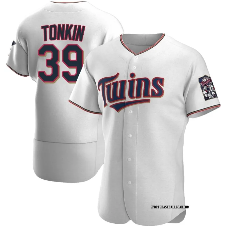 Michael Tonkin Men's Minnesota Twins White Authentic Home Jersey
