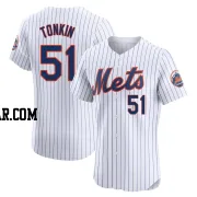 Michael Tonkin Men's New York Mets White Elite Home Jersey
