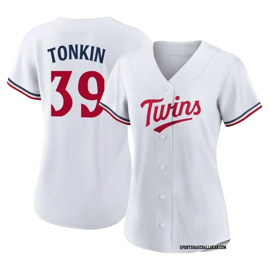 Michael Tonkin Women's Minnesota Twins White Replica Home Jersey