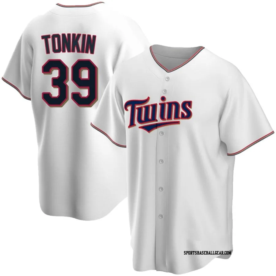 Michael Tonkin Youth Minnesota Twins White Replica Home Jersey