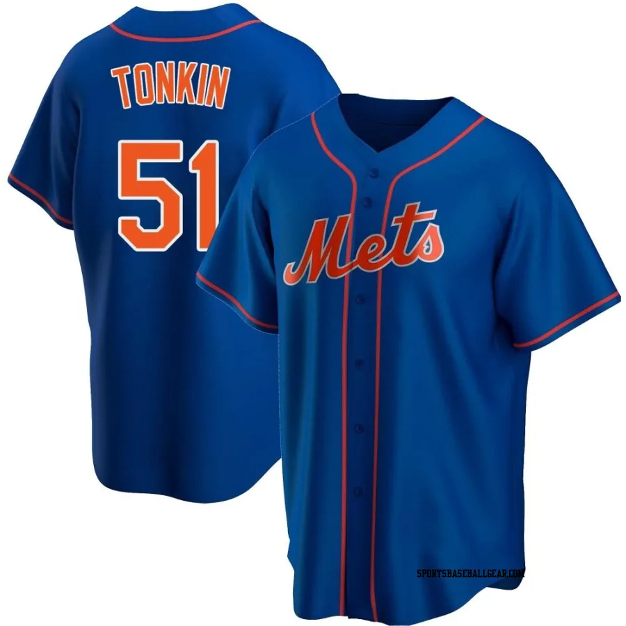 Michael Tonkin Youth New York Mets Royal Replica Alternate Jersey