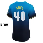 Mick Abel Men's Philadelphia Phillies Blue Elite 2024 City Connect Jersey