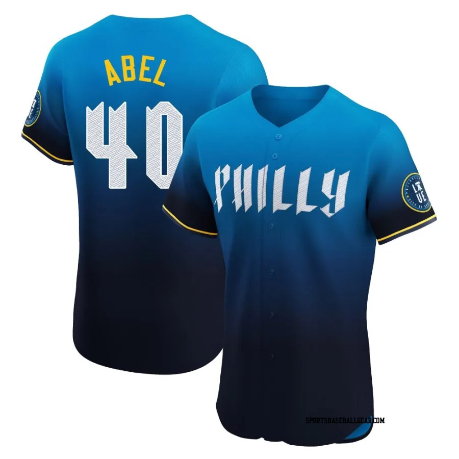 Mick Abel Men's Philadelphia Phillies Blue Elite 2024 City Connect Jersey