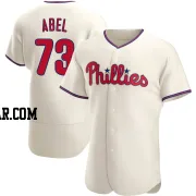 Mick Abel Men's Philadelphia Phillies Cream Authentic Alternate Jersey