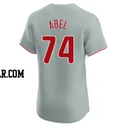 Mick Abel Men's Philadelphia Phillies Gray Elite Road Jersey