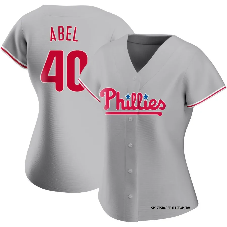 Mick Abel Women's Philadelphia Phillies Gray Authentic Road Jersey