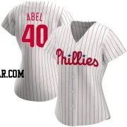 Mick Abel Women's Philadelphia Phillies White Replica Home Jersey