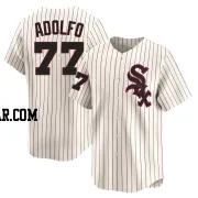 Micker Adolfo Men's Chicago White Sox Cream Limited Throwback Cooperstown Jersey