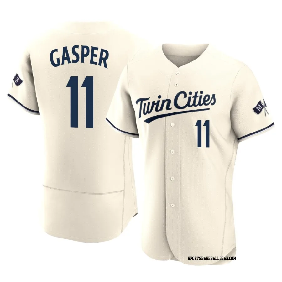 Mickey Gasper Men's Minnesota Twins Cream Authentic Alternate 2023 Jersey