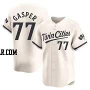 Mickey Gasper Men's Minnesota Twins Cream Limited Alternate Jersey