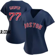Mickey Gasper Women's Boston Red Sox Navy Authentic Alternate Jersey