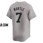 Mickey Mantle Youth New York Yankees Gray Limited Away Jersey