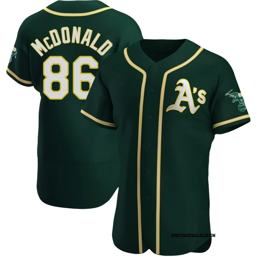 Mickey McDonald Men's Oakland Athletics Green Authentic Alternate Jersey