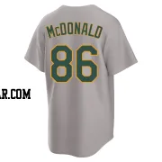 Mickey McDonald Youth Oakland Athletics Gray Replica Away 2.0 Jersey