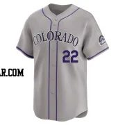 Mickey Moniak Men's Colorado Rockies Gray Limited Road Jersey