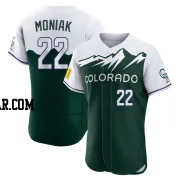 Mickey Moniak Men's Colorado Rockies Green Authentic 2022 City Connect Jersey