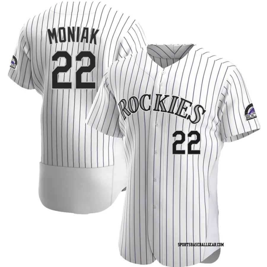 Mickey Moniak Men's Colorado Rockies White Authentic Home Jersey